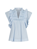 Neo Noir Jayla S voile top 145 Light blue