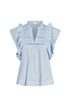 Neo Noir Jayla S voile top 145 Light blue