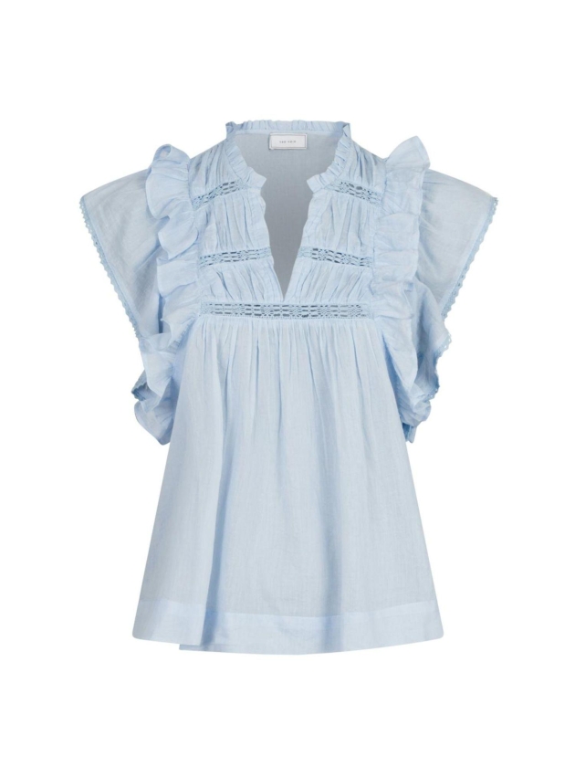 Neo Noir Jayla S voile top 145 Light blue