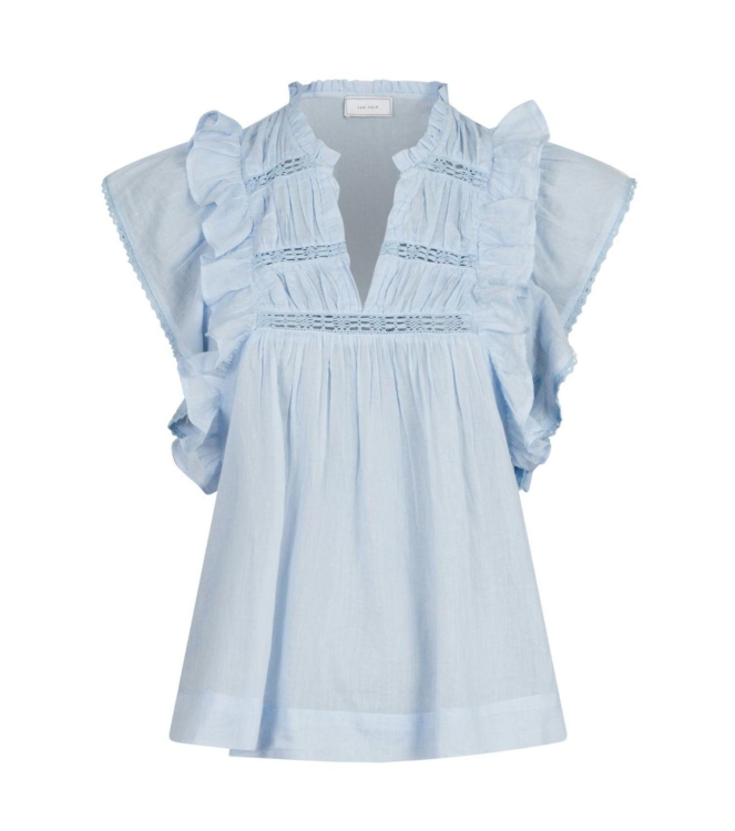 Neo Noir Jayla S voile top 145 Light blue