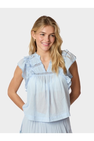 Neo Noir Jayla S voile top 145 Light blue