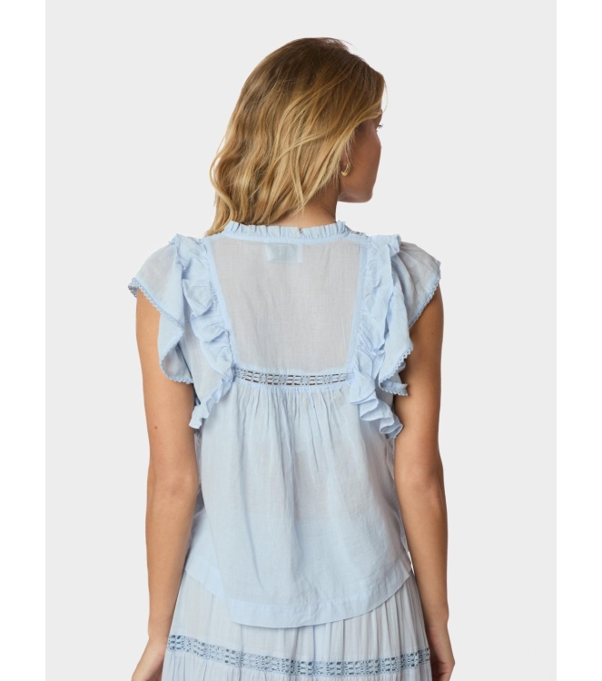 Neo Noir Jayla S voile top 145 Light blue