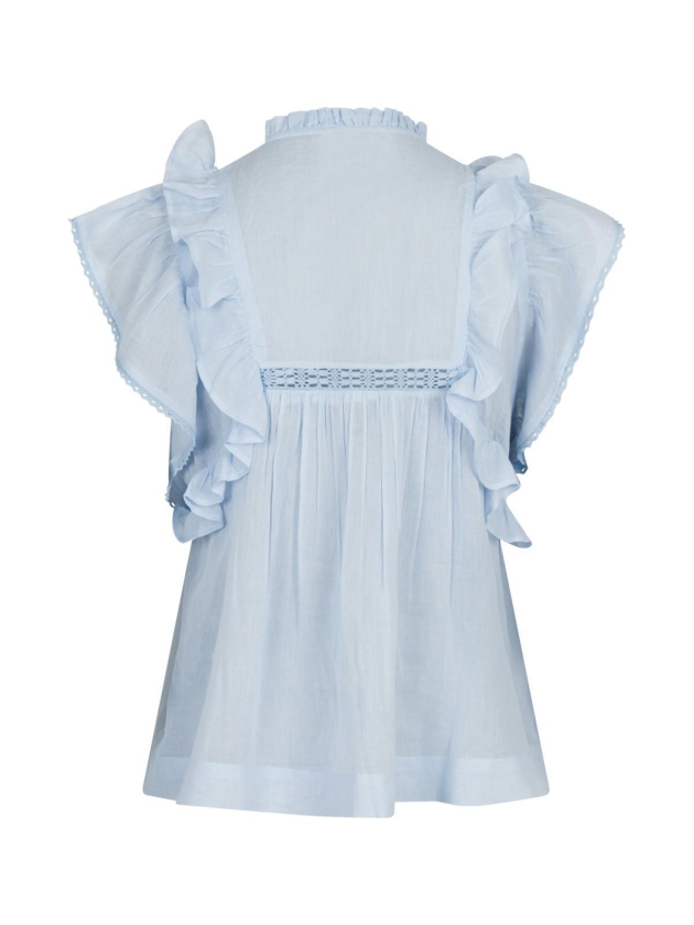 Neo Noir Jayla S voile top 145 Light blue