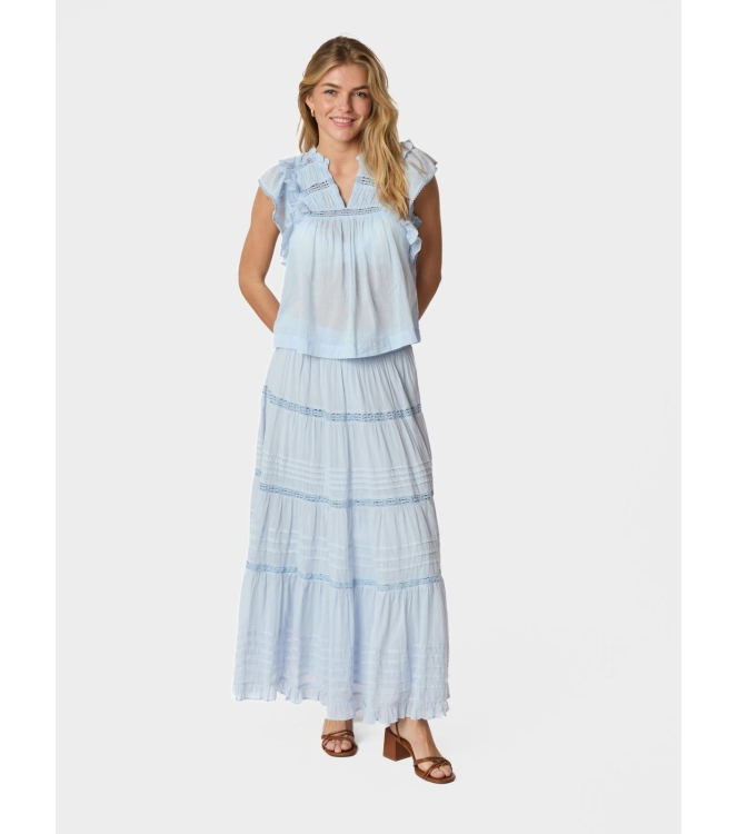 Neo Noir Jayla S voile top 145 Light blue