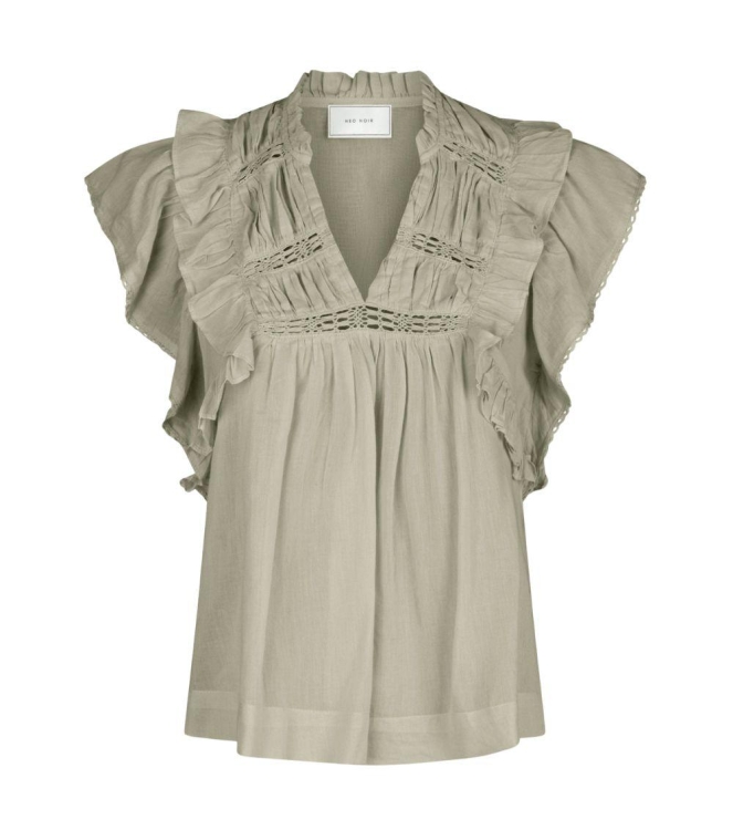 Neo Noir Jayla S voile top 627 Smoke green