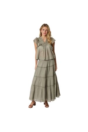 Neo Noir Jayla S voile top 627 Smoke green