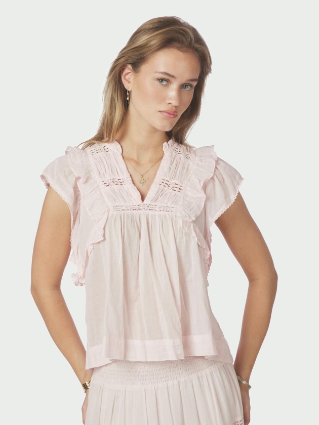 Neo Noir Jayla S voile top 754 Light pink