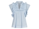 Neo Noir Jayla S voile top Light blue