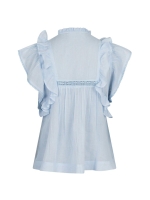 Neo Noir Jayla S voile top Light blue