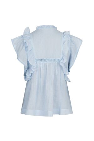 Neo Noir Jayla S voile top Light blue