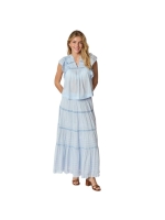 Neo Noir Jayla S voile top Light blue