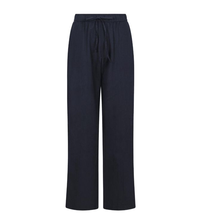 Neo Noir Sonar linen pants 141 Navy