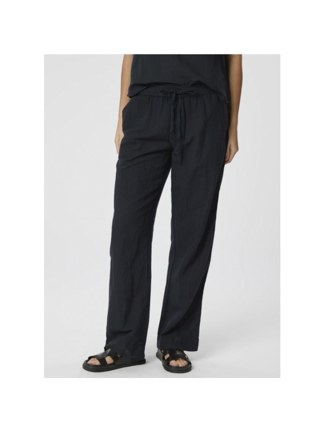 Neo Noir Sonar linen pants 141 Navy