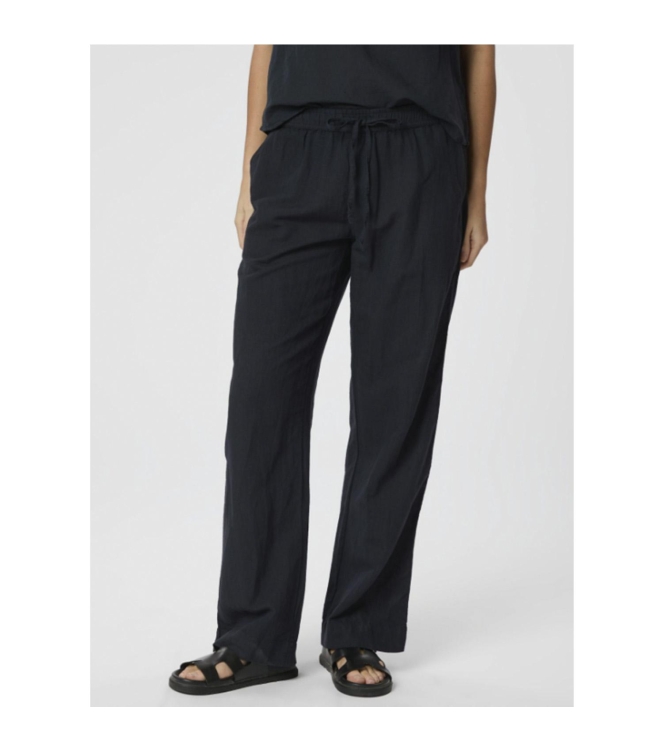 Neo Noir Sonar linen pants 141 Navy