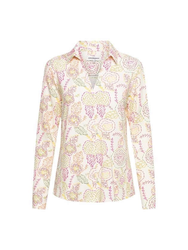 Co Woman VAYEN STITCH FLOWER 52025 ch-cream multi