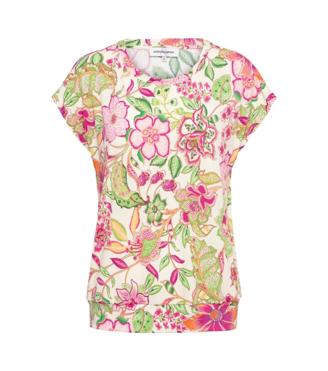 Co Woman LIEKE FLOWER 52085 s-bright pink multi
