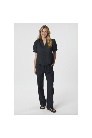 Neo Noir Odesa linen blouse 141 Navy