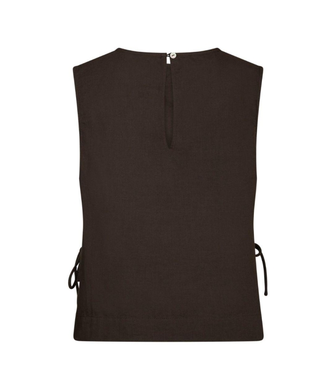Neo Noir Svetlana linen top 676 Dark brown