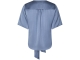 Neo Noir Casadia heavyy sateen blouse 407 Smoke blue