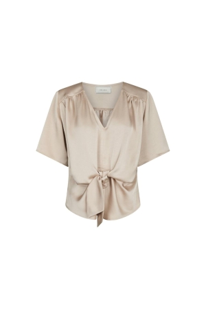 Neo Noir Casadia heavyy sateen blouse 720 Champagne