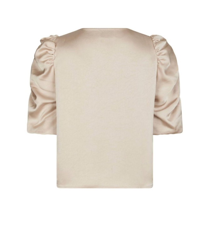 Neo Noir Elba heavy sateen blouse 720 Champagne