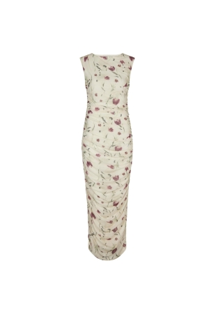 Neo Noir Corilina artist mesh dress 122 Creme