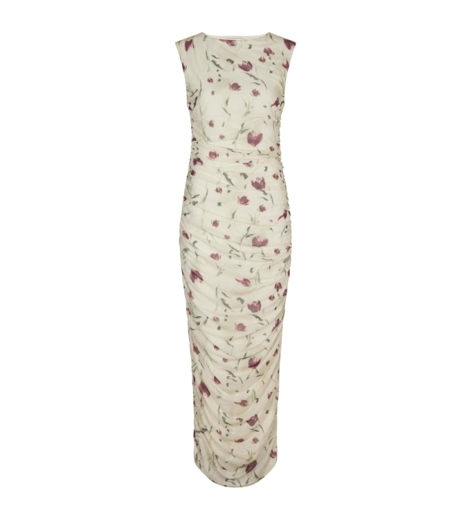 Neo Noir Corilina artist mesh dress 122 Creme