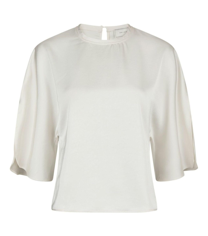 Neo Noir Liora heavy sateen blouse 621 Pearl