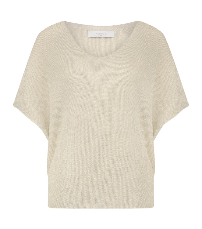 NUKUS Dina Top Lurex 17 off white