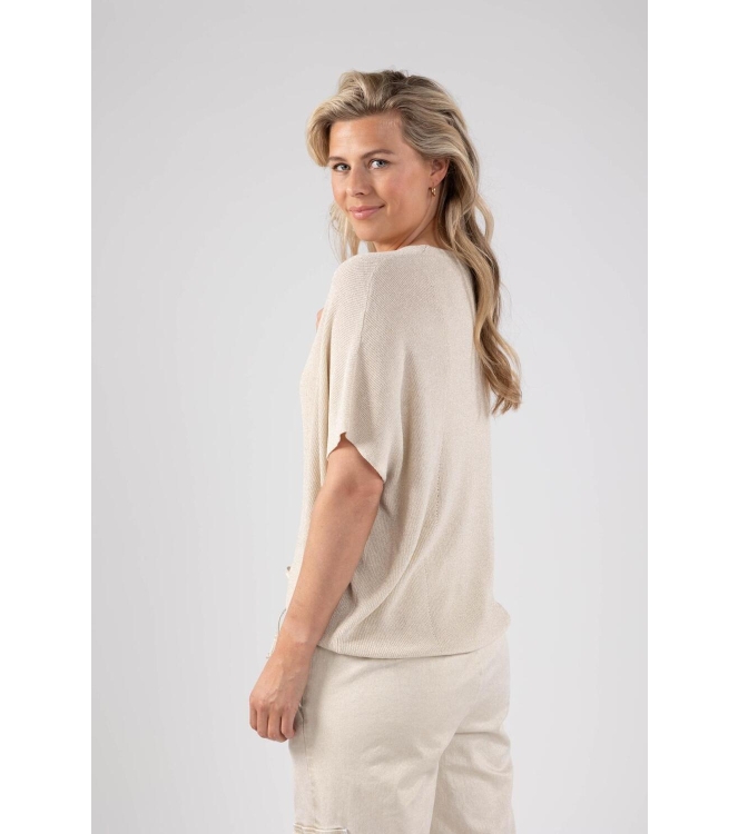 NUKUS Dina Top Lurex 17 off white