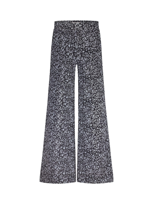 Studio Anneloes XX Pilar leaves trousers 9011 black/off white