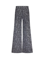 Studio Anneloes XX Pilar leaves trousers 9011 black/off white