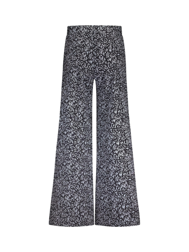 Studio Anneloes XX Pilar leaves trousers 9011 black/off white