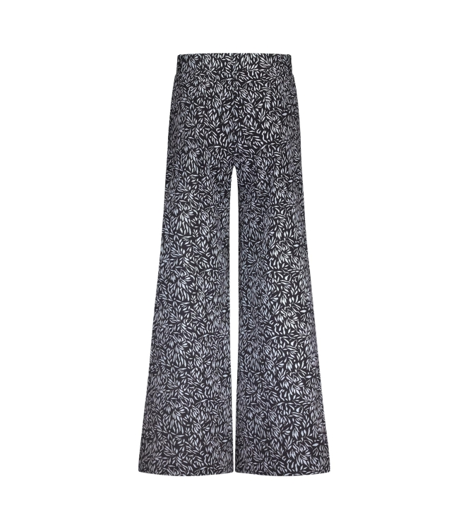 Studio Anneloes XX Pilar leaves trousers 9011 black/off white