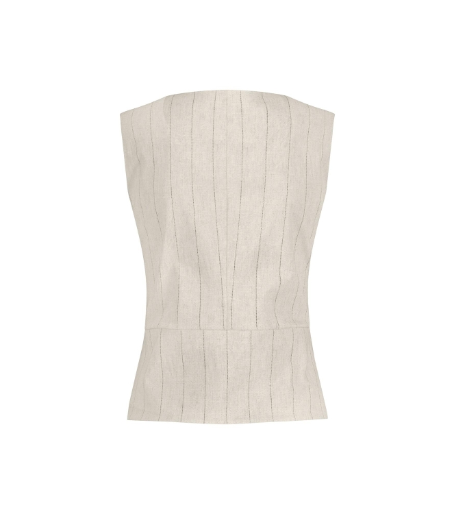 Studio Anneloes Rebekka pinstripe gilet 1490 kit/black