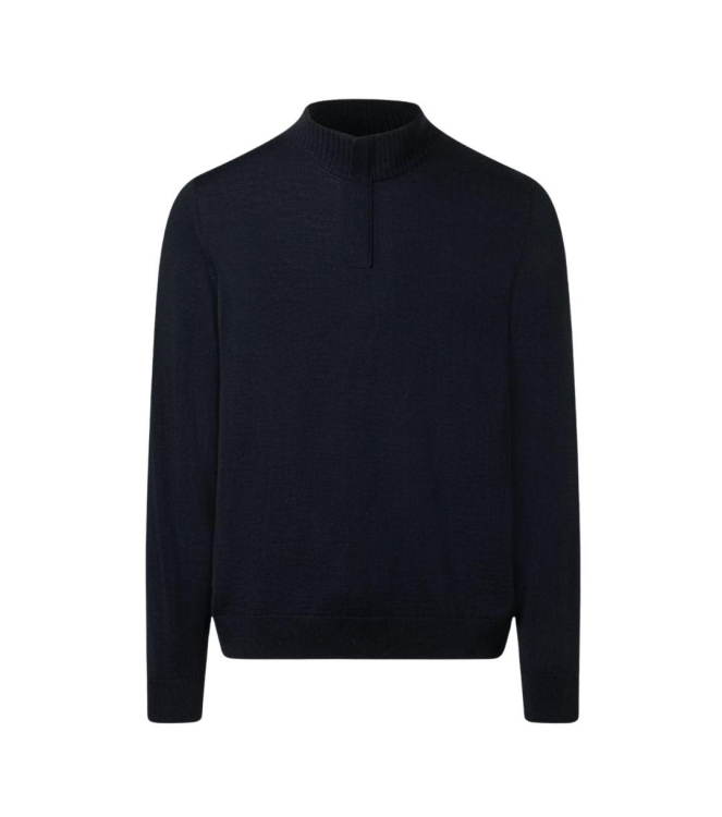 Maerz Pullover Stehkragen Zip 1/1 Arm 399 Navy