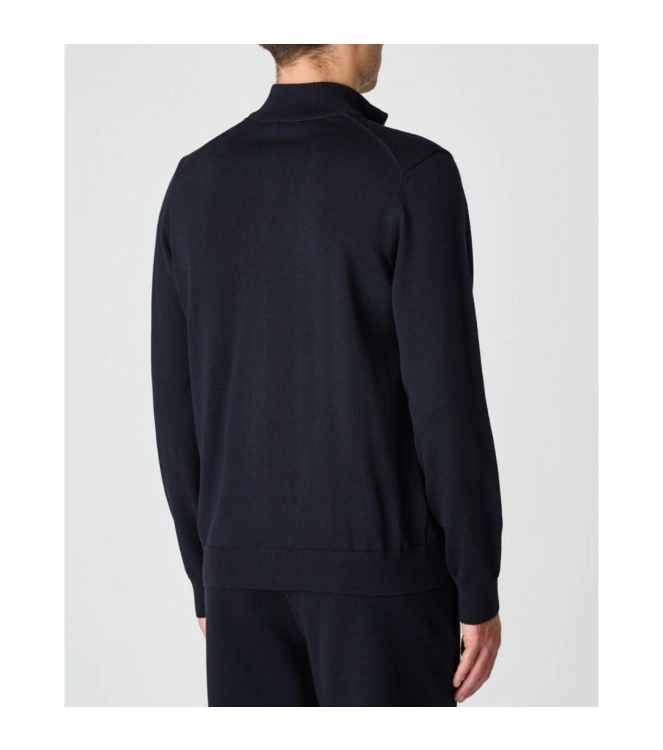 Maerz Pullover Stehkragen Zip 1/1 Arm 399 Navy