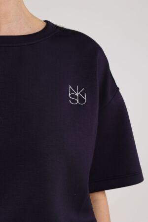 NUKUS Lotte Pullover Scuba Tape (TT) 70 navy