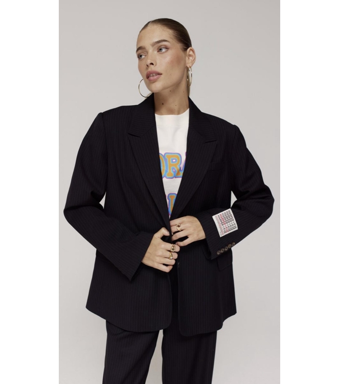 Harper and Yve ANNA-BL 1264 stripe black vintage blue
