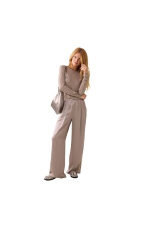 Summum Woman Trousers Heavy silky touch 706 Funghi