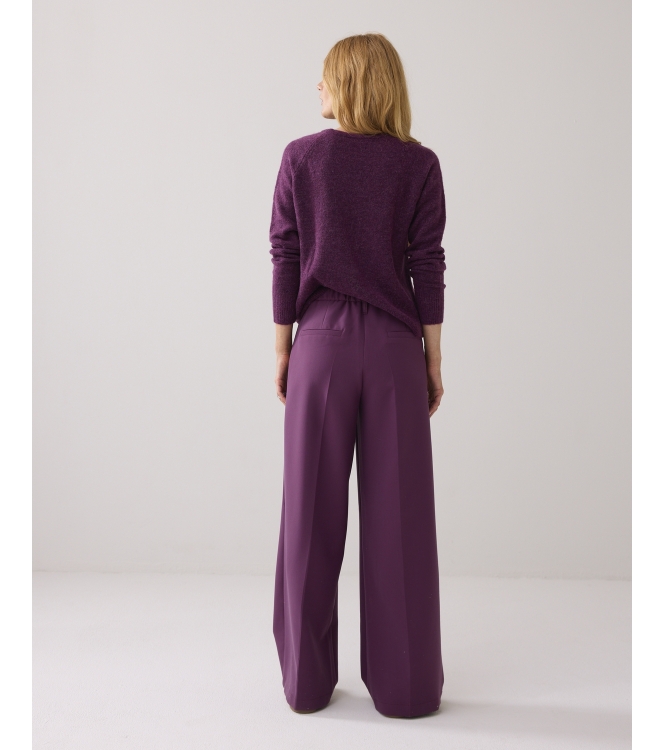 Summum Woman Trousers Foam uni 324 Wineberry