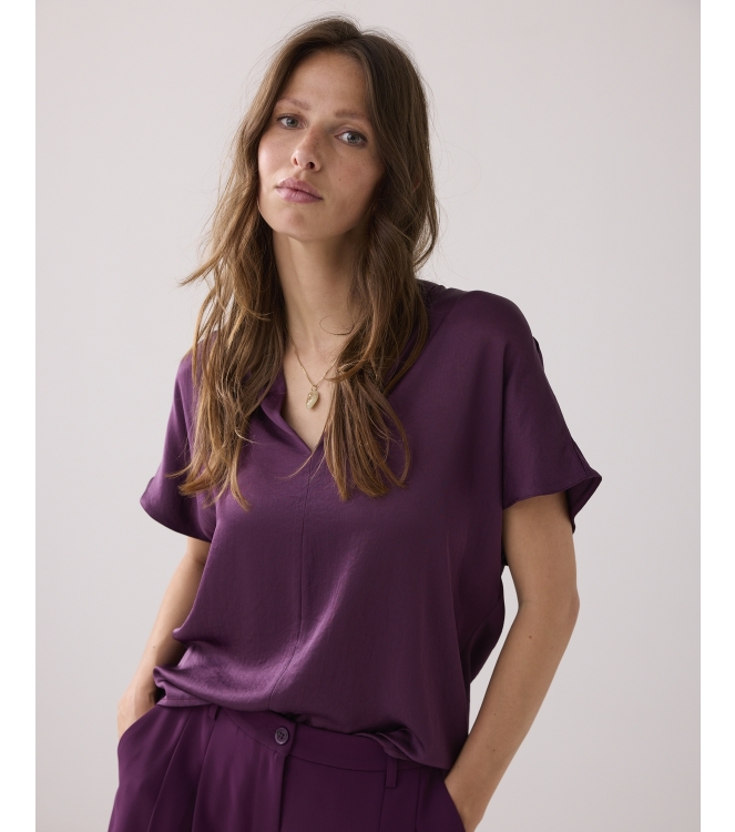 Summum Woman Top sleeveless Silky touch 324 Wineberry