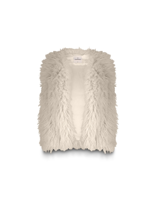 Summum Woman Gilet Faux fur 122 Ivory