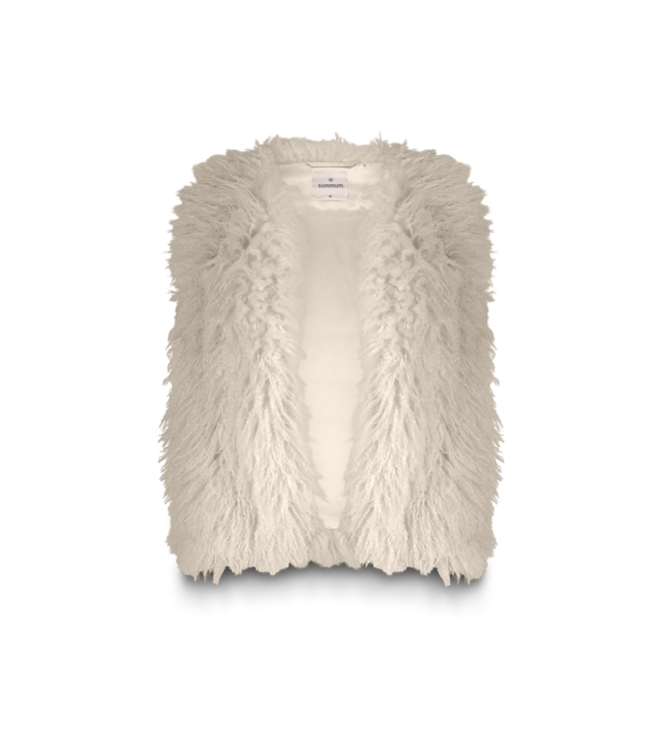 Summum Woman Gilet Faux fur 122 Ivory