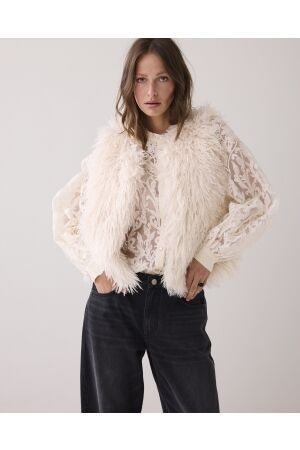 Summum Woman Gilet Faux fur 122 Ivory