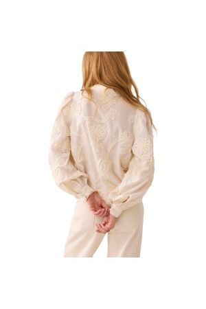 Summum Woman Blouse Tape pattern voile 122 Ivory