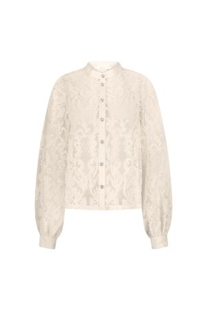 Summum Woman Blouse Flowerlace 122 Ivory