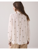 Summum Woman Blouse Scattered embro 122 Ivory