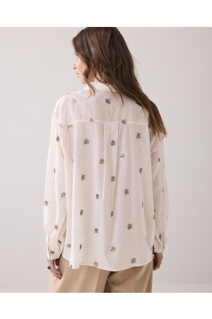 Summum Woman Blouse Scattered embro 122 Ivory