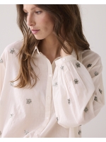 Summum Woman Blouse Scattered embro 122 Ivory